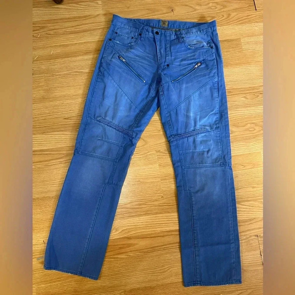 PRPS Straight Barracuda Fit Moto Biker Men’s Jeans - Picture 1 of 9